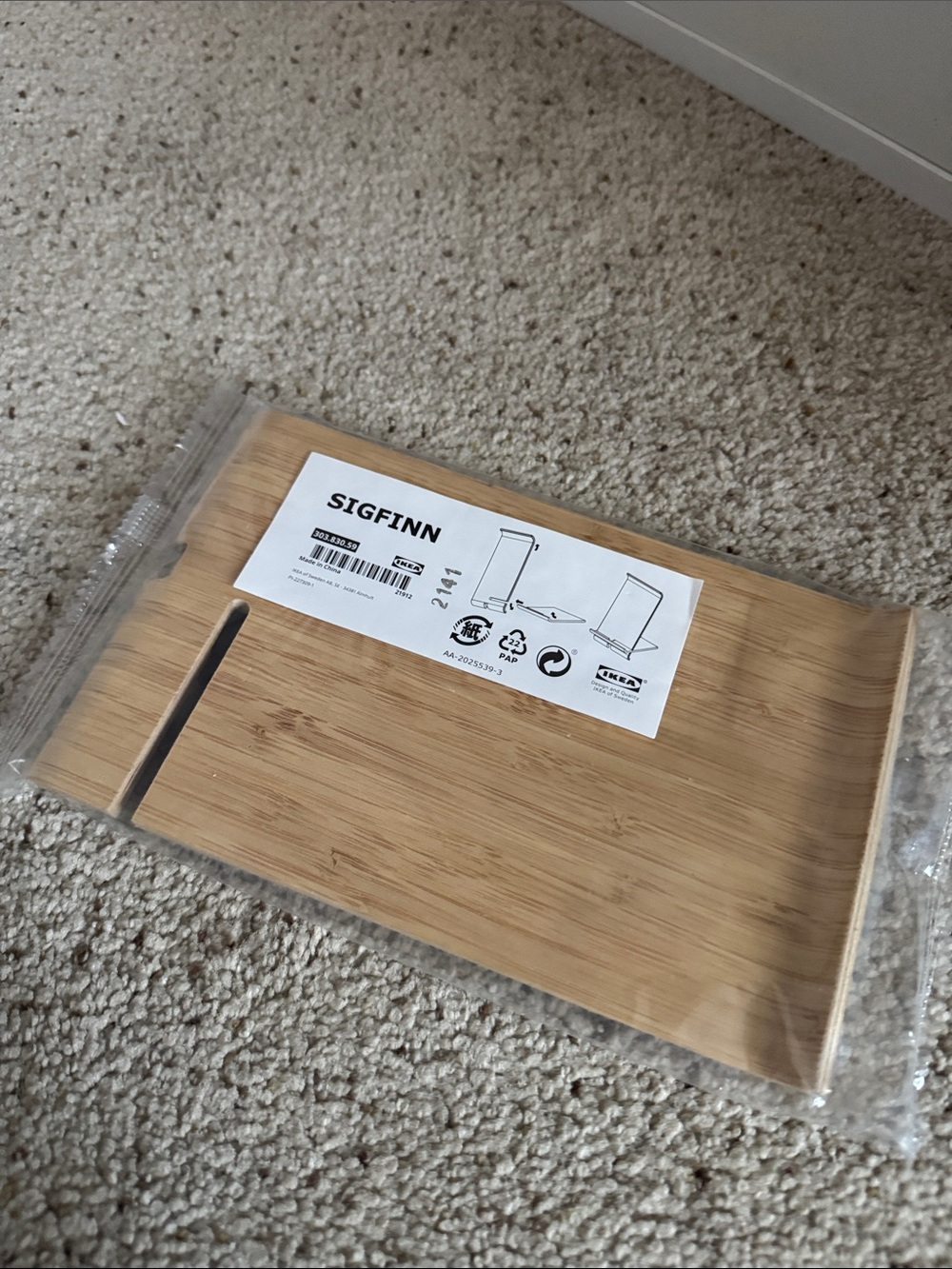 IKEA Bamboo Tablet Stand - Natural Bamboo